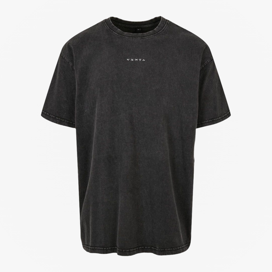 VXNTA Acid Washed Oversized Pulse Lightning T-shirt