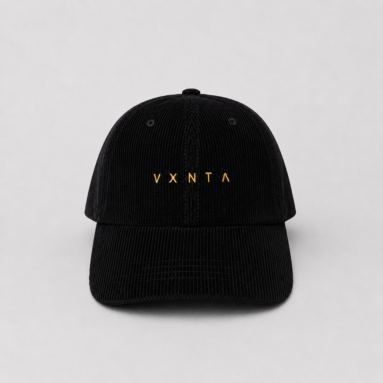 VXNTA Low Profile Corduroy Cap - Black – VXNTA Apparel
