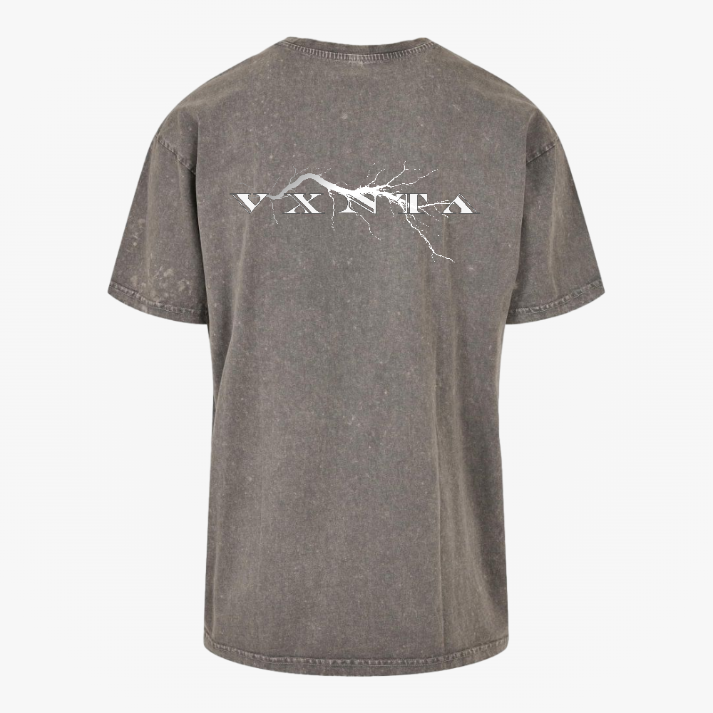 VXNTA Acid Washed Oversized Pulse Lightning T-shirt – VXNTA Apparel