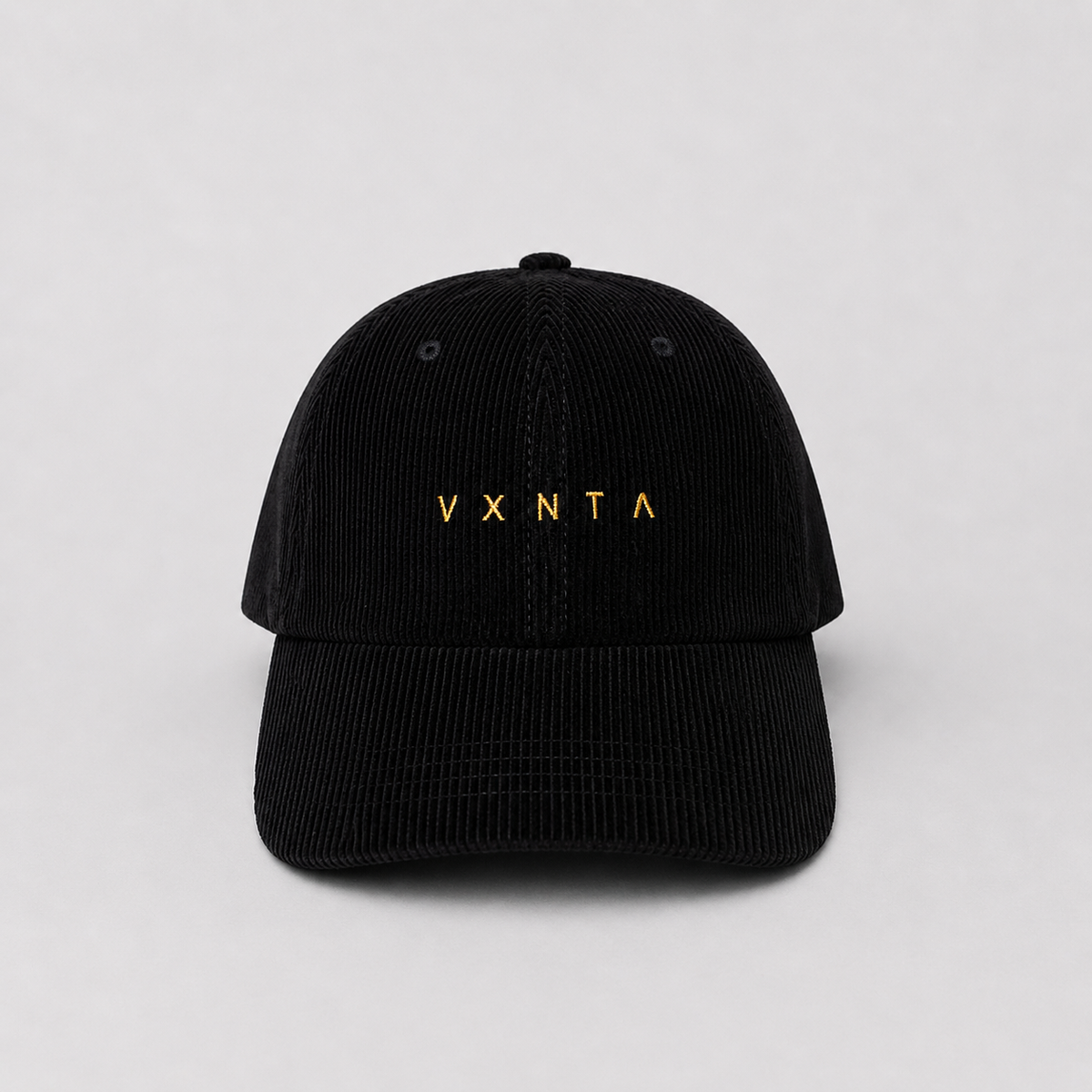 VXNTA Low Profile Corduroy Cap - Black – VXNTA Apparel