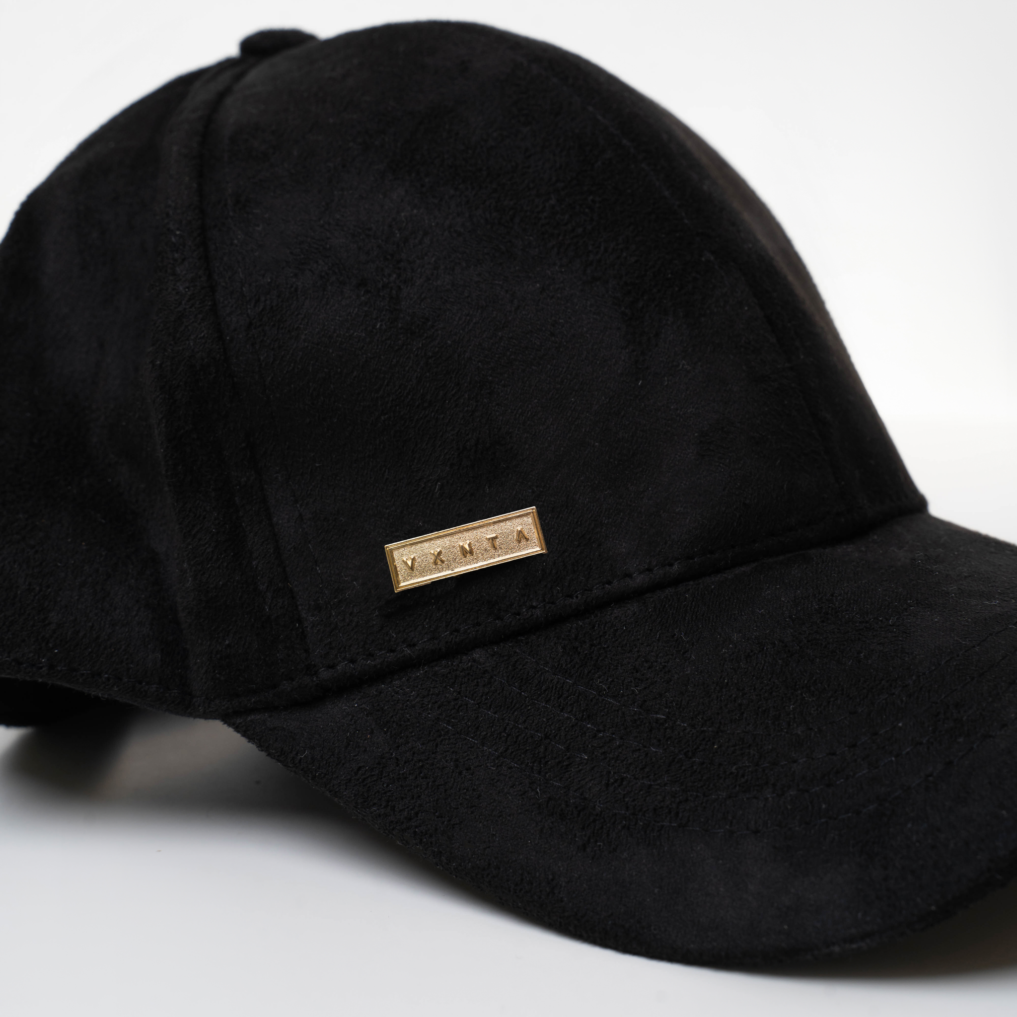 VXNTA Gold Logo Cap - Black