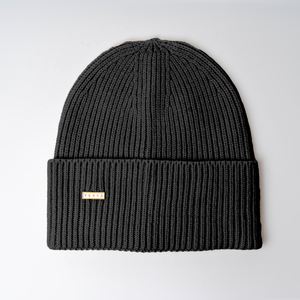 VXNTA Gold Logo Beanie - Charcoal